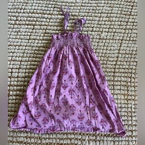 Tea Collection Floral Pink-Purple Sundress with Bow Straps